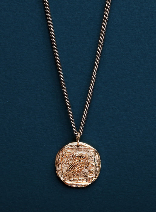 Bronze Owl Necklace Pendant for Men Necklaces WE ARE ALL SMITH: Men's Jewelry & Clothing.   