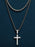 Waterproof Stainless Steel Small Cross Necklace Set Necklaces WE ARE ALL SMITH: Men's Jewelry & Clothing.   
