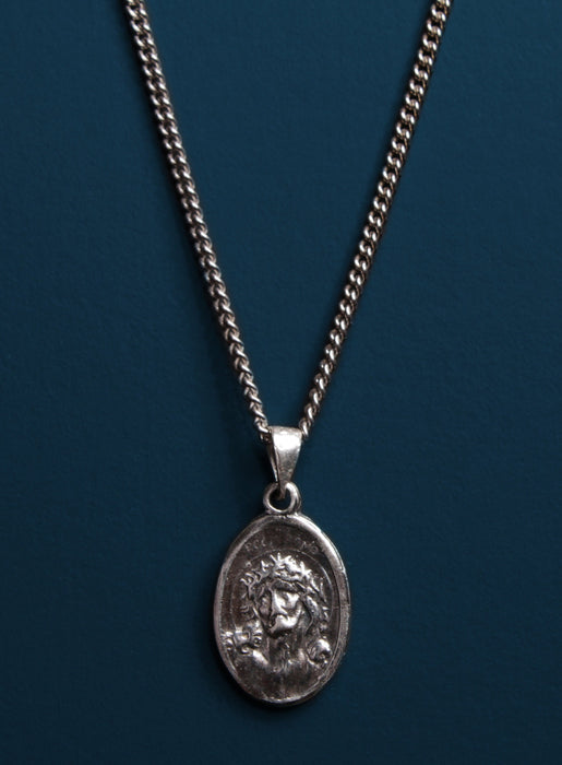 925 Sterling Silver Jesus and Mary necklace Necklaces WE ARE ALL SMITH: Men's Jewelry & Clothing.   