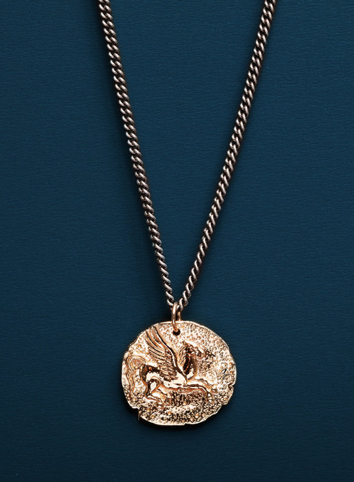 Bronze Pegasus Necklace for Men Necklaces WE ARE ALL SMITH: Men's Jewelry & Clothing.   