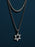 Waterproof Stainless Steel Star of David Necklace Set Necklaces WE ARE ALL SMITH: Men's Jewelry & Clothing.   