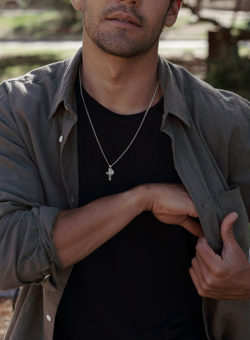 Saint Benedict Cross necklace for men Necklaces WE ARE ALL SMITH: Men's Jewelry & Clothing.   