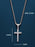 Sweatproof + Waterproof Men's Medium Cross Necklace Necklaces WE ARE ALL SMITH: Men's Jewelry & Clothing.   