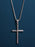 Waterproof Large Mens Silver Cross (Bamboo Style) Necklaces WE ARE ALL SMITH: Men's Jewelry & Clothing.   