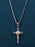 Waterproof Mens silver Two tone Crucifix Necklace Necklaces WE ARE ALL SMITH: Men's Jewelry & Clothing.   