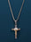 Sweatproof + Waterproof Mens silver Two tone Crucifix Necklace Necklaces WE ARE ALL SMITH: Men's Jewelry & Clothing.   