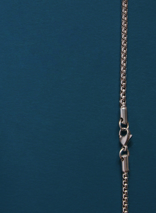 4mm Stainless Steel Round Box Chain Necklace for Men. Necklaces WE ARE ALL SMITH: Men's Jewelry & Clothing.   