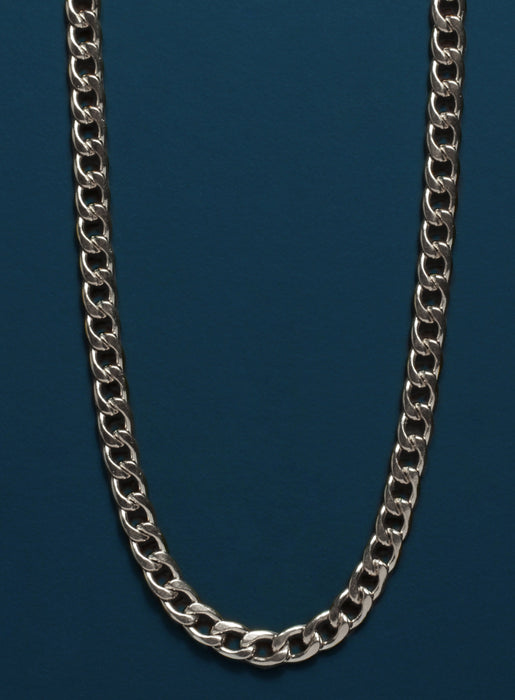 Waterproof 5mm Stainless Steel Curb Chain Necklaces WE ARE ALL SMITH: Men's Jewelry & Clothing.   