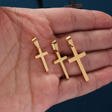 Gold, Silver or Black Cross Pendant  WE ARE ALL SMITH: Men's Jewelry & Clothing.   