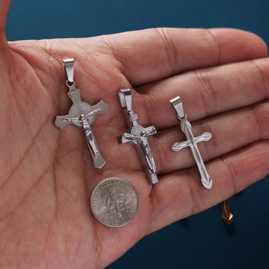 Gold, Silver Crucifix and Cross Pendant  WE ARE ALL SMITH: Men's Jewelry & Clothing.   
