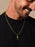 Small Gold Cross Pendant on Rope chain Necklaces WE ARE ALL SMITH: Men's Jewelry & Clothing.   