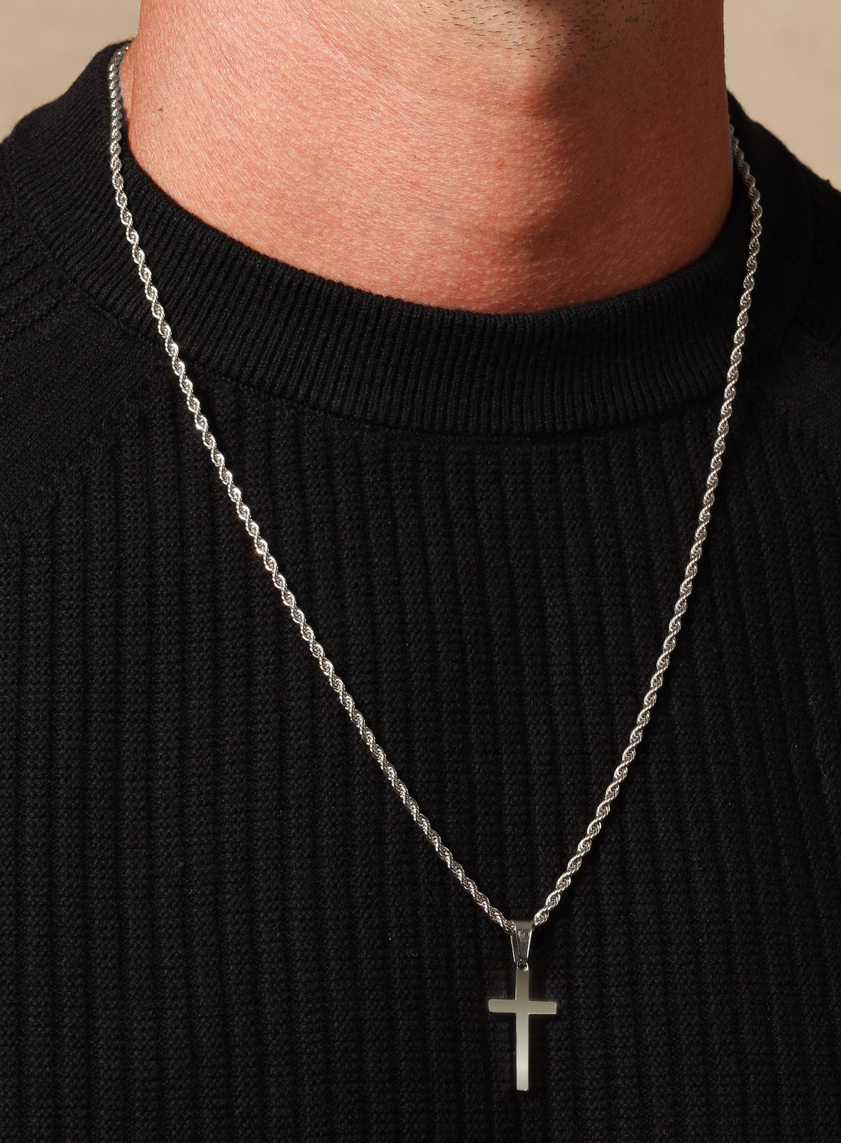 1X Men's design matte black long necklace with arrow pendant jewelry chain  giftk | eBay