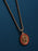 Gold Saint Christopher Red enamel pendant Necklaces WE ARE ALL SMITH: Men's Jewelry & Clothing.   