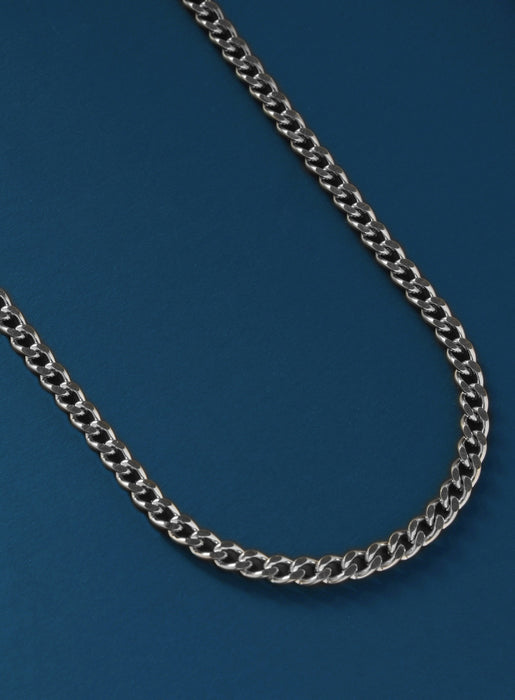 Waterproof Cuban Chain 4mm Necklaces WE ARE ALL SMITH: Men's Jewelry & Clothing.   