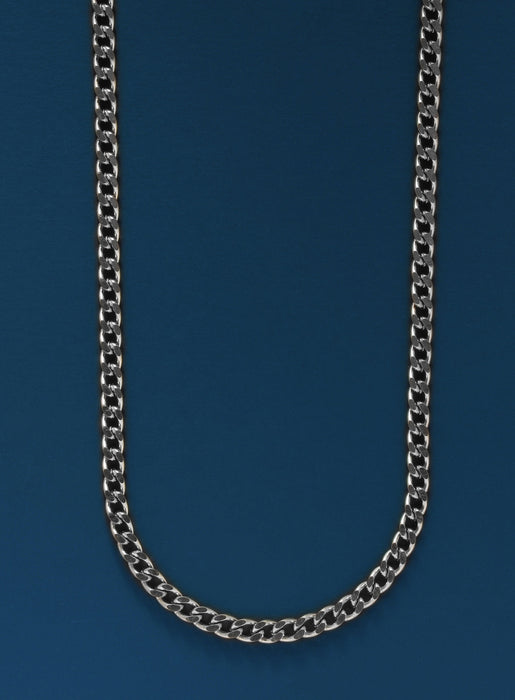 Waterproof Cuban Chain 4mm Necklaces WE ARE ALL SMITH: Men's Jewelry & Clothing.   