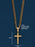 Cuban Chain Gold Cross Necklace for Men Necklaces WE ARE ALL SMITH: Men's Jewelry & Clothing.   