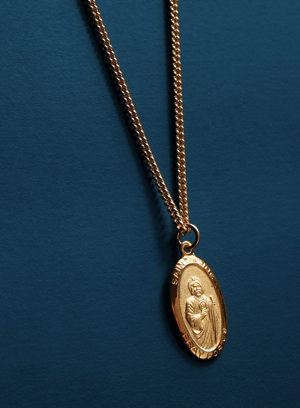 Saint Jude Gold Medal Necklace — WE ARE ALL SMITH