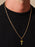 Medium Gold Cross on Rope chain Necklaces WE ARE ALL SMITH: Men's Jewelry & Clothing.   