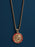 Gold Saint Christopher Red enamel pendant Necklaces WE ARE ALL SMITH: Men's Jewelry & Clothing.   