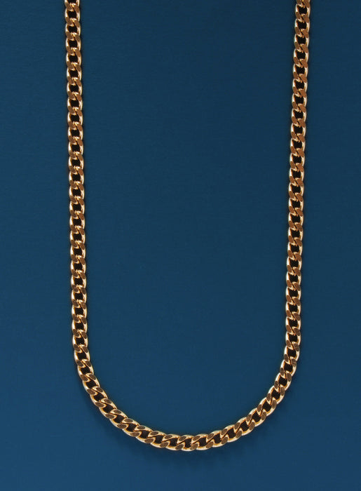 4mm Cuban Chain Necklace for Men Necklaces WE ARE ALL SMITH: Men's Jewelry & Clothing.   