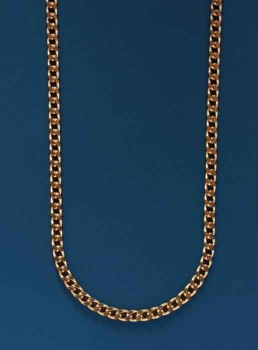 mm Gold Cuban Chain Necklace — WE ARE ALL SMITH - Main Image