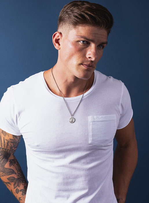 Saint Michael the Archangel Pendant Necklace for Men Necklace WE ARE ALL SMITH: Men's Jewelry & Clothing.   