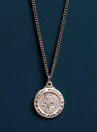 Saint Michael the Archangel Pendant and chain for Men  WE ARE ALL SMITH: Men's Jewelry & Clothing.   