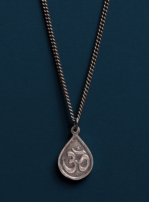 Sterling Silver Ganesha Drop shape amulet for Men Necklaces WE ARE ALL SMITH: Men's Jewelry & Clothing.   