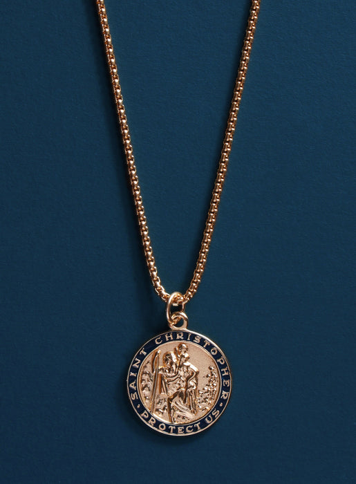 The Saint Christopher Coin Necklace — Anahata Rae