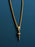 Small Gold Cross Pendant on Rope chain Necklaces WE ARE ALL SMITH: Men's Jewelry & Clothing.   