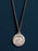 Saint Camillus Round Medal in Oxidized Sterling Silver for Men Necklace WE ARE ALL SMITH: Men's Jewelry & Clothing.   