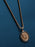 Gold Saint Christopher Round Medal w/ dark navy enamel Necklaces WE ARE ALL SMITH: Men's Jewelry & Clothing.   