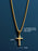 Gold Cross Pendant and Rope Chain for Men Necklaces WE ARE ALL SMITH: Men's Jewelry & Clothing.   