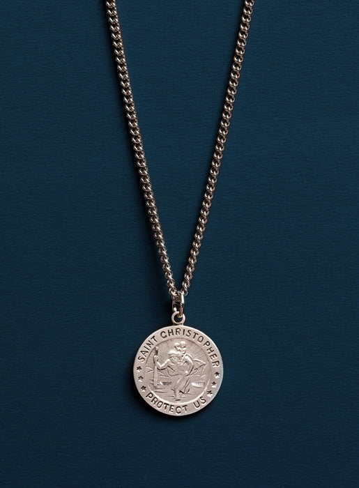 Small Plain Cross Pendant Necklace - Bead Chain – Loralyn Designs
