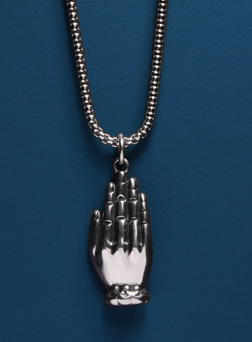Buddha Palm Pendant Men's Necklace Gold and Silver Necklaces WE ARE ALL SMITH: Men's Jewelry & Clothing.   