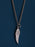 925 Sterling Silver Wing pendant on oxidized sterling curb chain Necklaces WE ARE ALL SMITH: Men's Jewelry & Clothing.   