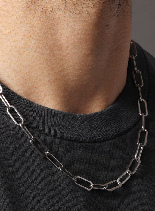 Waterproof Medium Clip Cable Chain Necklaces WE ARE ALL SMITH: Men's Jewelry & Clothing.   