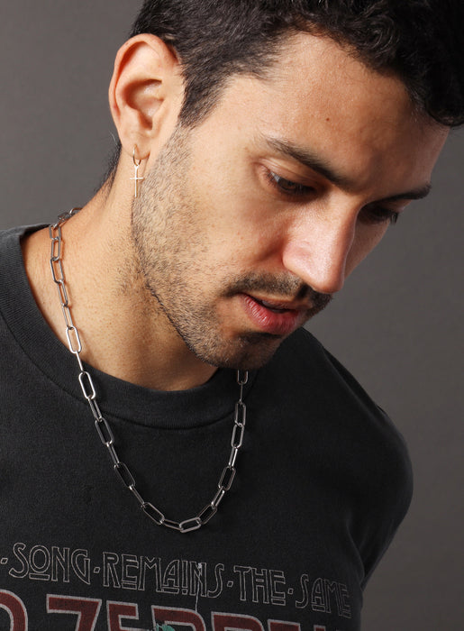 Waterproof Medium Clip Cable Chain Necklaces WE ARE ALL SMITH: Men's Jewelry & Clothing.   