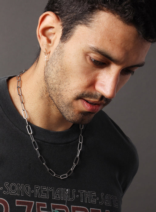 Waterproof Medium Clip Cable Chain Necklaces WE ARE ALL SMITH: Men's Jewelry & Clothing.   