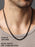 3.5mm black stainless steel cuban chain Necklaces WE ARE ALL SMITH: Men's Jewelry & Clothing.   