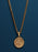 Round Virgen de Guadalupe 14k Gold plated necklace Necklaces WE ARE ALL SMITH: Men's Jewelry & Clothing.   