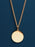 Saint Michael Protection Angel Round Vermeil Gold Pendant for Men Necklaces WE ARE ALL SMITH: Men's Jewelry & Clothing.   