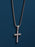 316L Stainless Steel Medium Bamboo Cross Necklace Necklaces WE ARE ALL SMITH: Men's Jewelry & Clothing.   