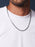 925 Oxidized Sterling Silver Long Box Rectangle Chain Necklace Necklaces WE ARE ALL SMITH: Men's Jewelry & Clothing.