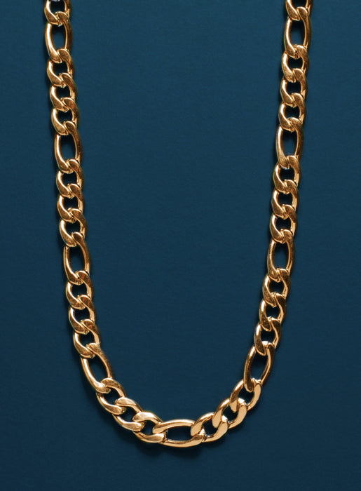 7mm gold figaro chain for men Necklaces WE ARE ALL SMITH: Men's Jewelry & Clothing.   