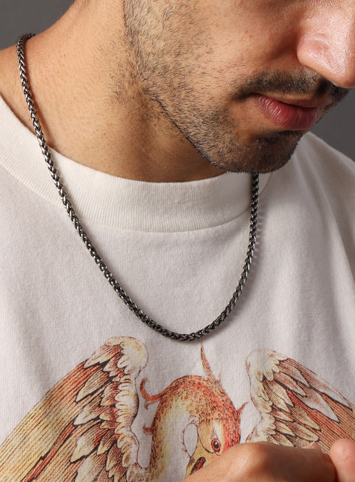 Waterproof Spiga Chain 316L Stainless Steel Necklaces WE ARE ALL SMITH: Men's Jewelry & Clothing.   