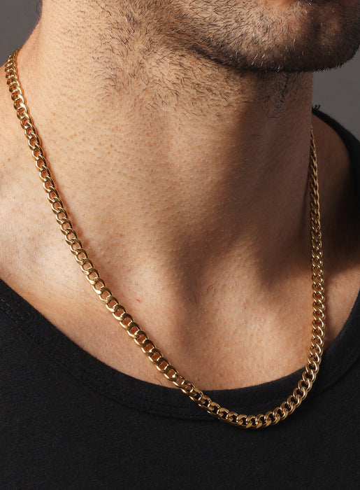 5mm gold curb chain — WE ARE ALL SMITH