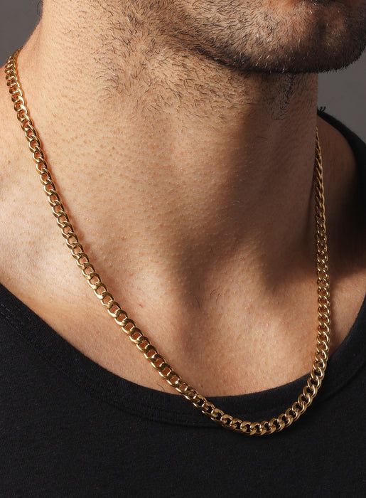 5mm gold curb chain