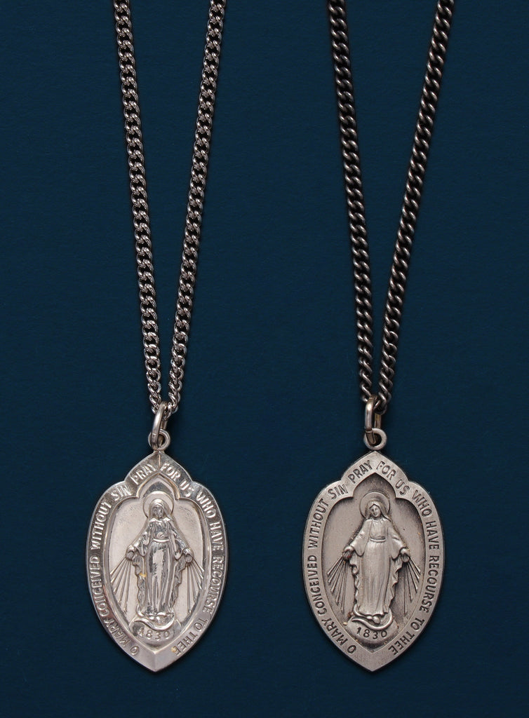 Mary medal necklace store