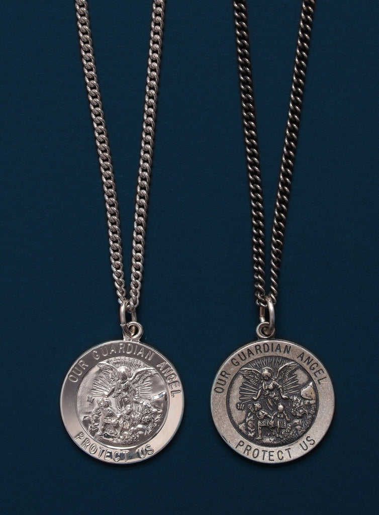 Mens guardian angel discount necklace
